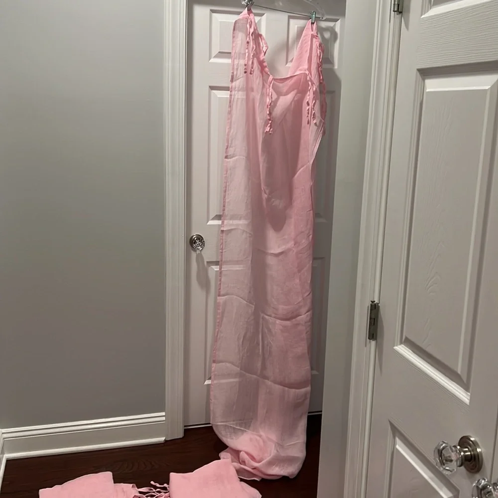 Set of 6 Pottery Barn kids Linen curtains 96 long